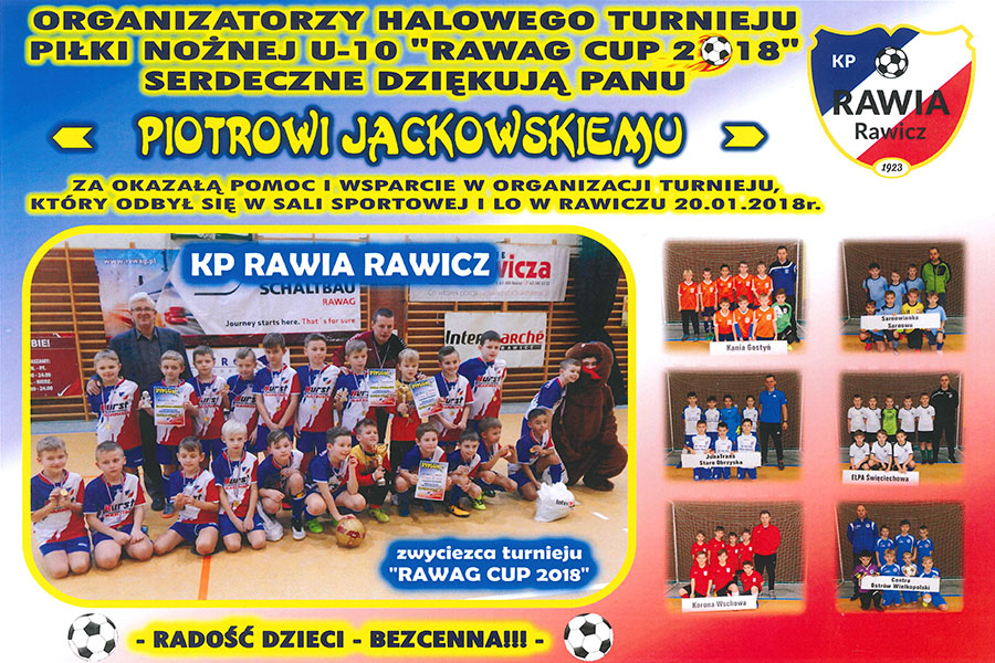 Podziękowanie od KP Rawia Rawicz